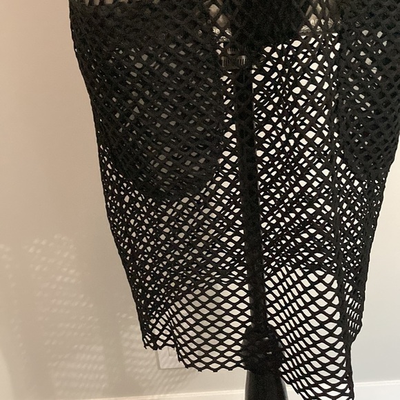 Joeffer Caoc Black Fishnet Coverup Dress - Picture 8 of 13